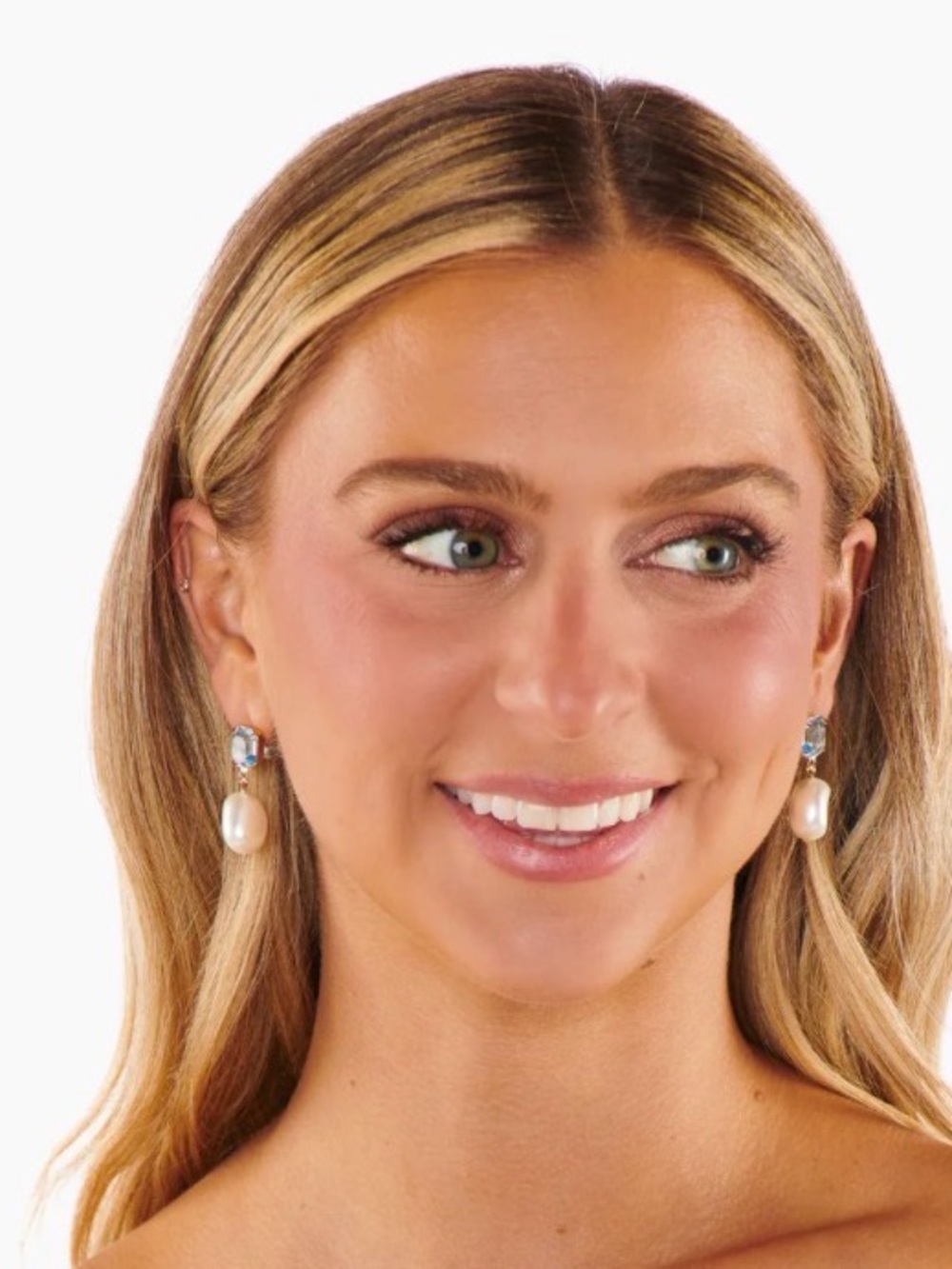 Mumu Weddings x Faithy Jewels Kara Drop Earrings something blue bridal earrings